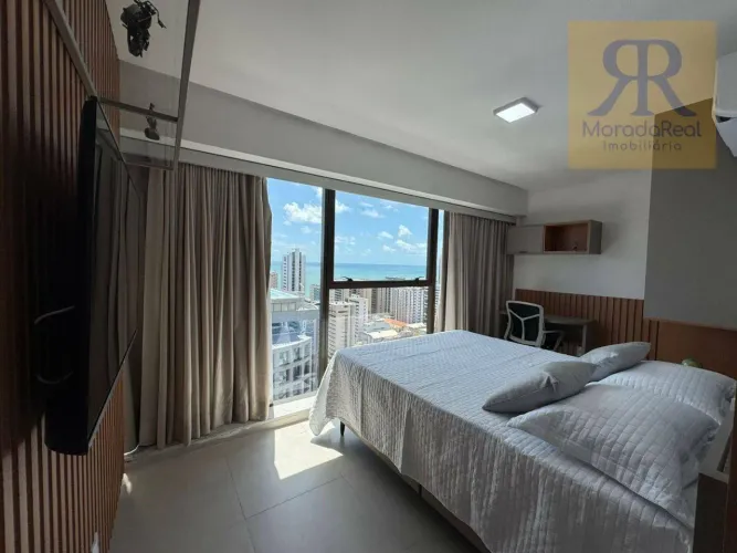 Apartamento com 1 dormitório para alugar, 30 m² por R$ 4.300,00/mês - Boa Viagem - Recife/
