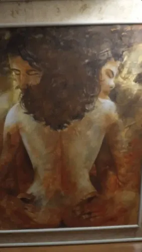 Quadro de Parede -  Arte Abstrata Romântica