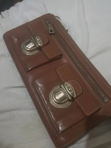 Carteira Marc Jacobs de Couro Marrom