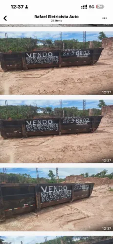 CAÇAMBA BASCULANTE À VENDA