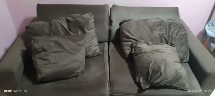 Sofa 3 lugares, reclinável e retrátil 