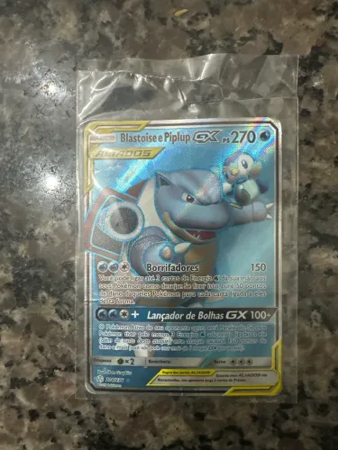 Carta Pokémon: blastoise e piplup gx + 2 carta de brinde!!