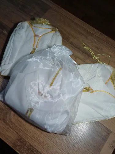 Jaleco Manga Longa Branco c/Ziper e detalhe Dourado(Confeccionado em Tecido Tecnológico