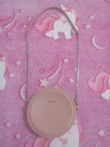 USADA Bolsa De Ombro Transversal Feminina Redonda Nude Em Silicone Sonho dos Pés ORIGINAL