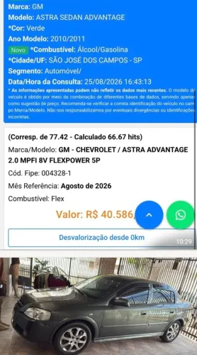 Chevrolet Astra Sed. Advant. 2.0 8V MPFI Flexp. 4P 2011