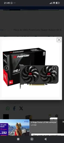 Placa de Vídeo PowerColor Reaper Radeon RX 9060 XT 16GB GDDR6 PCI-Express