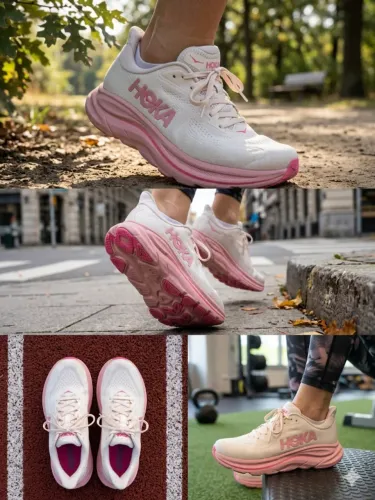 Tênis Hoka Clifton 10 rosa tamanho 38/8.5US semini-novo