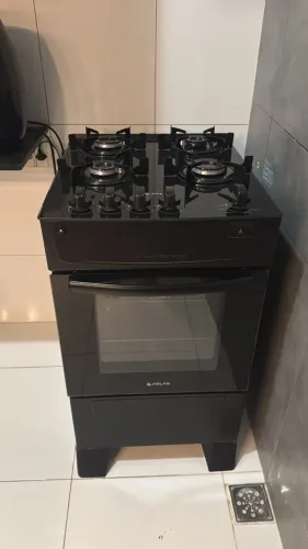 Fogão Atlas 4 Bocas Mônaco Top Glass com Mesa de Vidro e Acendimento Automático Bivolt