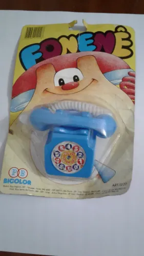 Brinquedo antigo telefone Plástico Bicolor