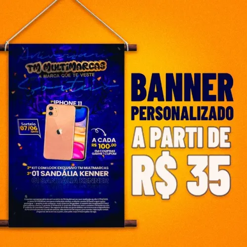Banner Personalizado | A partir de R$ 35 | Vários tamanhos