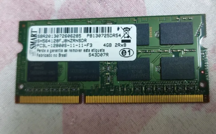 Memória Smart PC3L 12800s 4GB