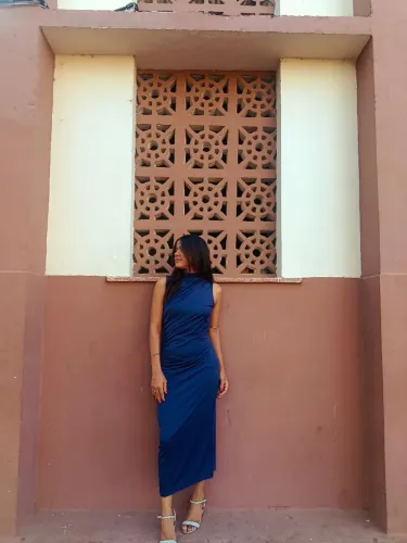 Vestido MIDI azul