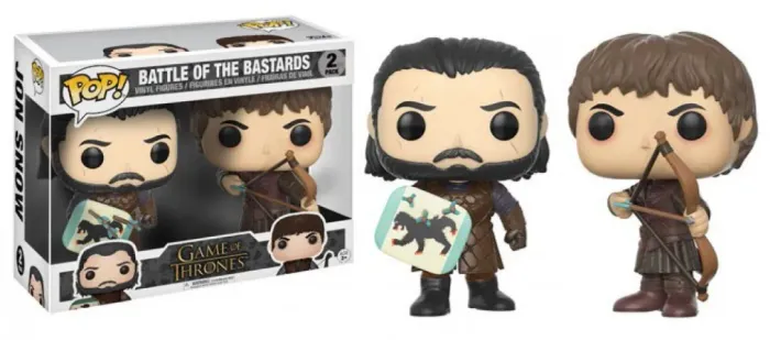 Funko pop Pack - Batalha dos Bastardos (Jon Snow + Ramsey Bolton) - Game of Thrones