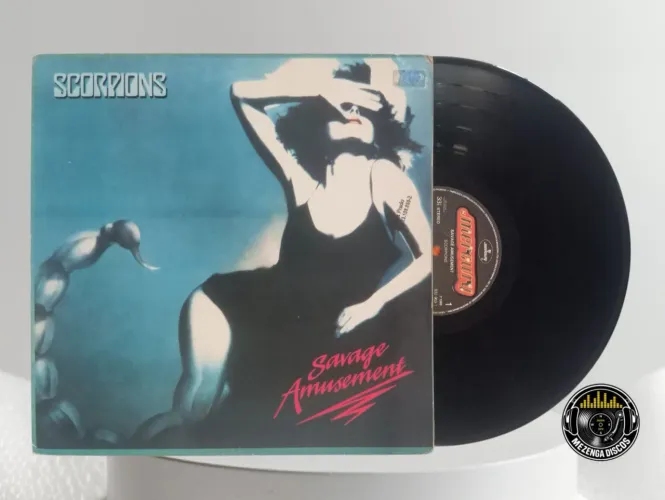 Lp SCORPIONS <br>Savage amusement <br>R$ 125,00<br>Capa EX<br>Mídia EX <br>Mercury <br>832.963-1<br>Brasil 1988