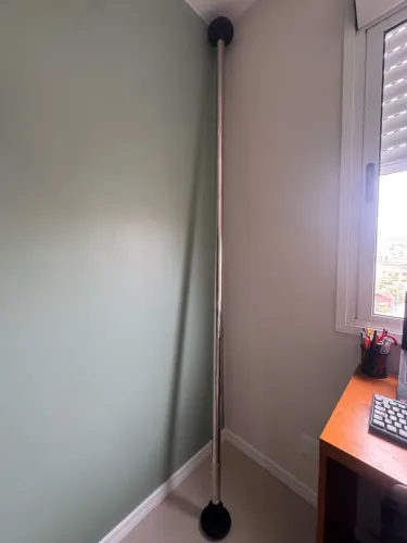 Barra de Pole Dance Gaia Pole 2,00m + Extensão 10cm - Giratória e Estática