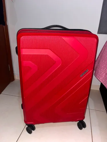 MALA AMERICAN TOURISTER VERMELHA - GRANDE | 4 RODAS 360° | COM SEGREDO TSA
