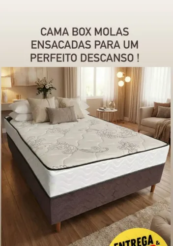 Super promoção de Cama box casal de Molas Ensacadas com Frete grátis!!