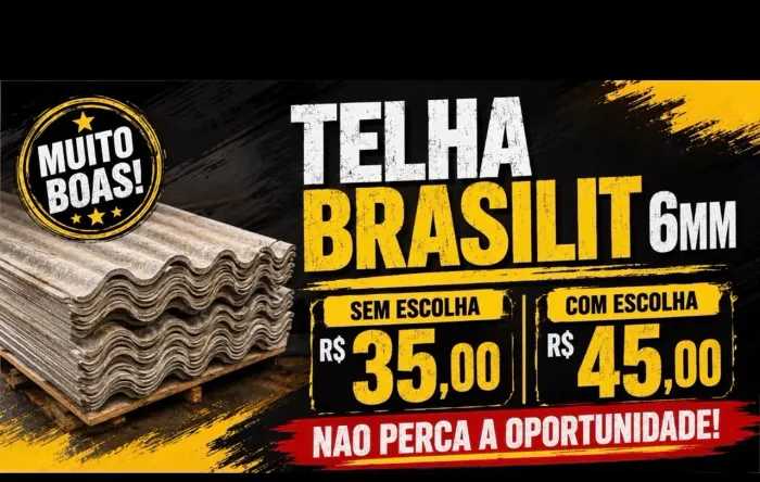 Telha brasilit reuso