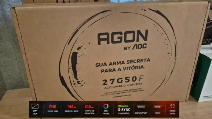 Monitor 27 Aoc Agon Full HD IPS 144hz 0,5ms G-sync novo lacrado com garantia!
