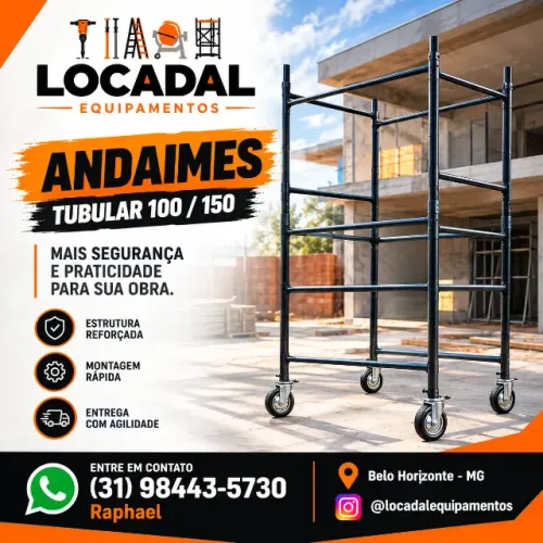 Locação de Andaimes Para Sua Obra. Andaimes Tubular.