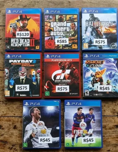 Combo Com Jogos De PS4 / PS5