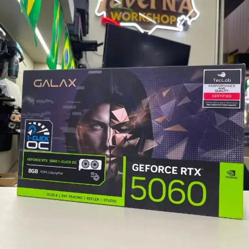 PLACA DE VIDEO RTX 5060 8GB GALAX 1 CLIC OC - GARANTIA DE 1 ANO