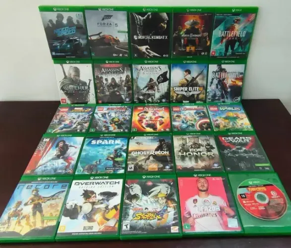 Jogos Xbox, Lego +Resident+Need+Mortal+Gears+DMC+Naruto+Sniper+BF+Recore+Witcher+Farcry+AC