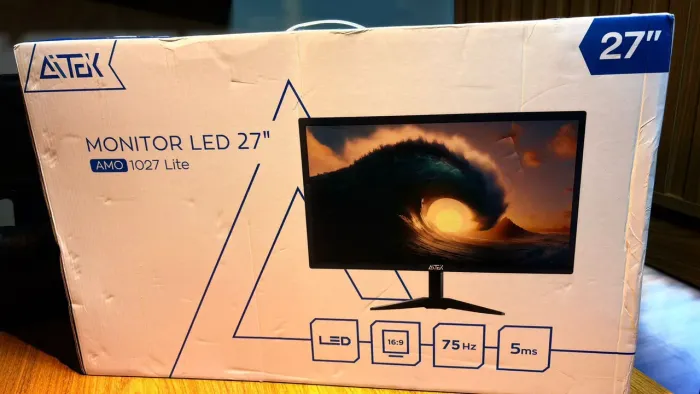 Monitor Aitek 75hz, 27" polegadas 5ms - NOVO