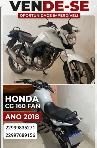 Honda Fan 160 Ano 2018