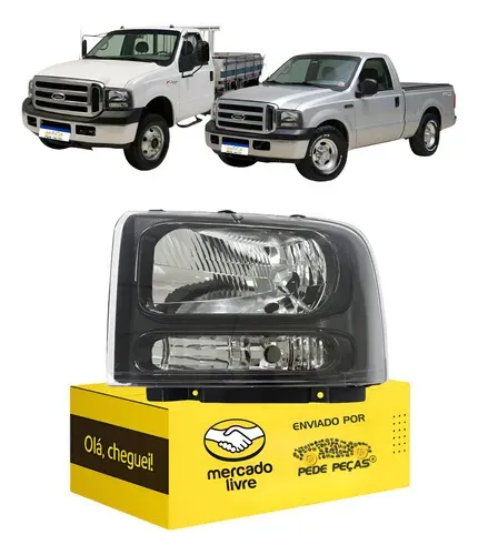 Farol F250 1999 A 03 04 05 2006 2007 2008 2009 2010 2011 L.e Esquerdo/motorista