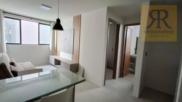 Apartamento mobiliado com 1 quarto para alugar em Boa Viagem, 30 m² por R$ 3.000/mês - Rec
