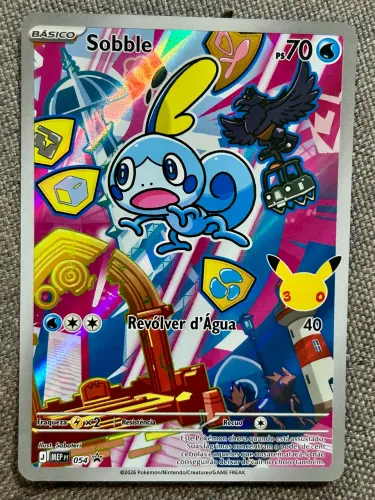 Carta Pokémon Sobble 30 anos