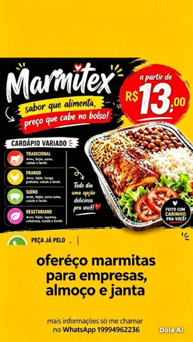 Marmitex para empresas 