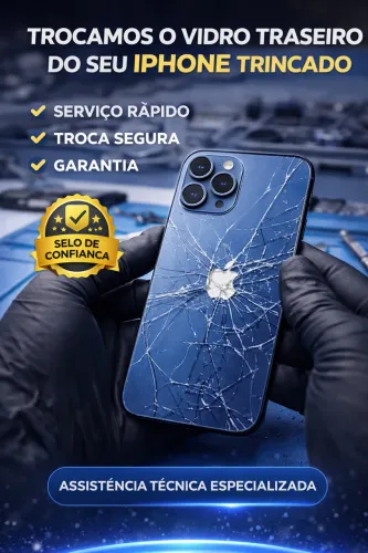 Trocamos o vidro do seu iPhone (traseiro e frontal) / buscamos e levamos até você 