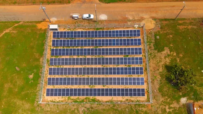Usina Energia Solar.  Luzimangues Tocantins. Créditos Energia. GDII