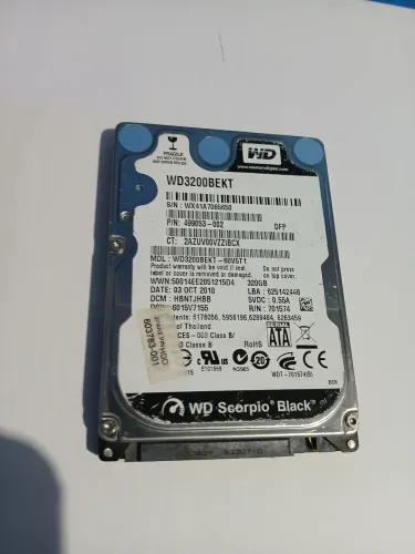HD DE 320GB PRA NOTEBOOK OU COMPUTADOR/ENTREGO NA REGIÃO