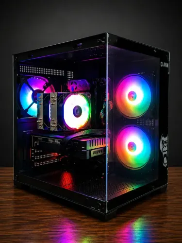 PC GAMER Intel Xeon 2680 V4 RX 5500 8GB 16GB DDR4 SSD NVMe M.2 512GB Fonte 500W 80Plus