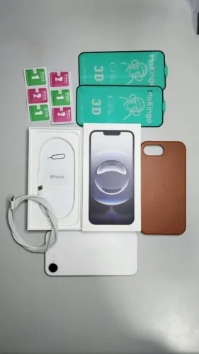 iPhone 16e Branco 256GB - Impecável (2 meses de uso) Bateria 100% + Nota Fiscal