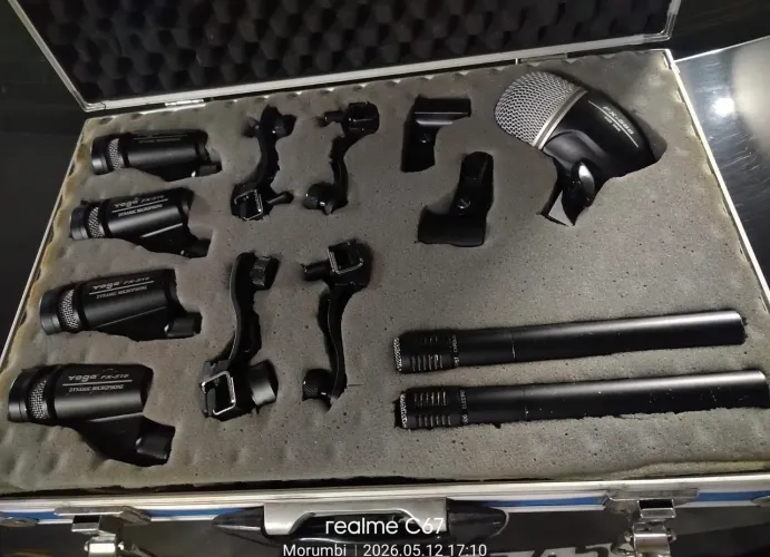 KIT DE MICROFONES PARA BATERIA YOGA FX-516 + CASE