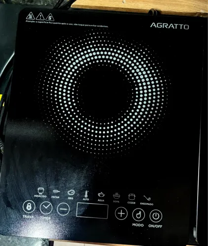VENDE-SE! Cooktop Indução Agratto 1 Boca C/ Controle Temperatura