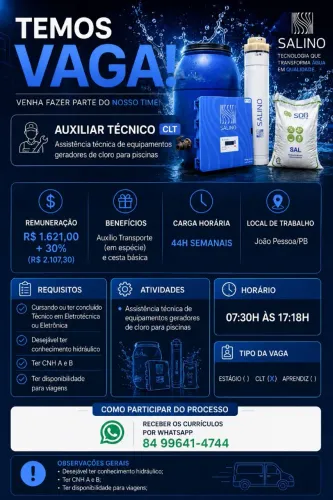 Vaga de emprego!
