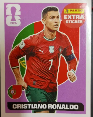 Figurinha da copa 2026 Legend Colecione o craque Cristiano Ronaldo com esta figurinha excl