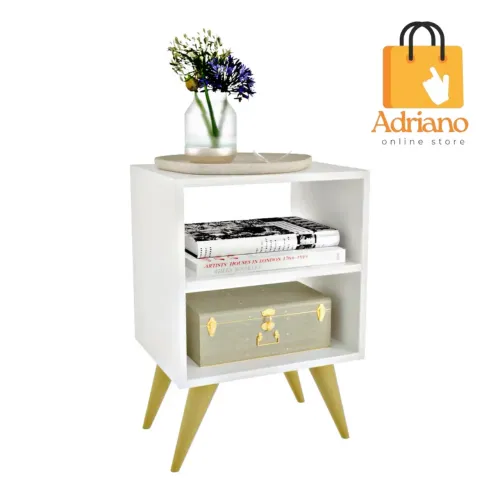 Mesa de Cabeceira Retro para Quarto Casal ou Solteiro Nicho Decoração Palma