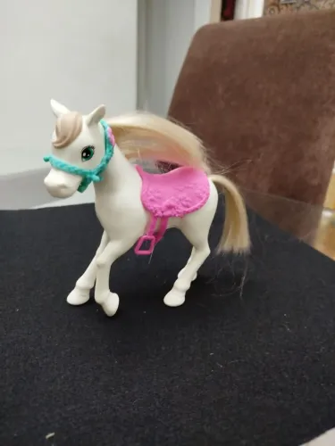 Pônei / Cavalinho Branco Da Boneca Chelsea (Barbie Mattel Original)