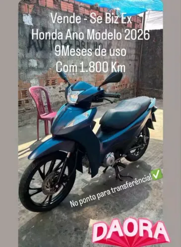 Honda Biz 2026 Azul
