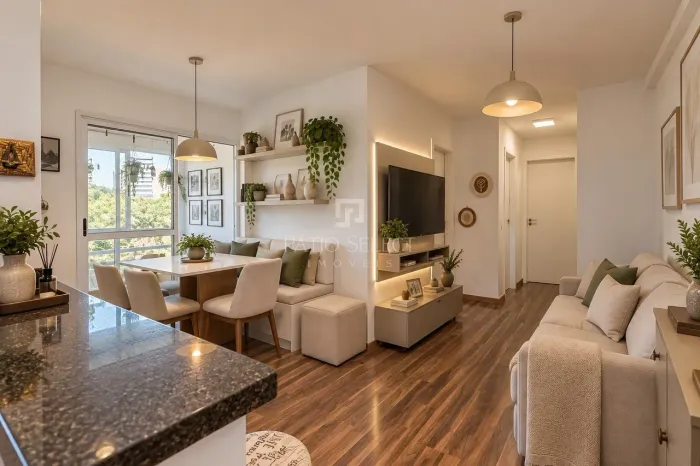 Apartamento em condomínio Club com sacada, à venda no bairro Vila Izabel.