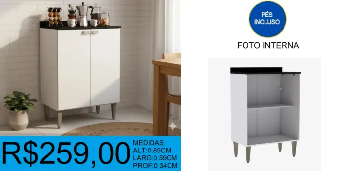 GABINETE - CAROL  -COMPRE HOJE E RECEBA EM ATÉ 72 HORAS 