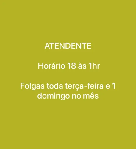 Vaga de emprego para Atendente Feminina