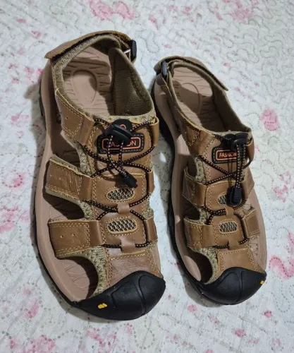 Sandália masculina papete Boa para caminhada 