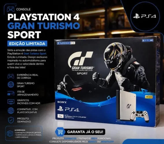 Videogame Playstation 4 Slim Edição Gran Turismo 1 Terabyte